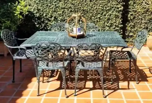 juego de jardín chateaux rectangular 6 sillones