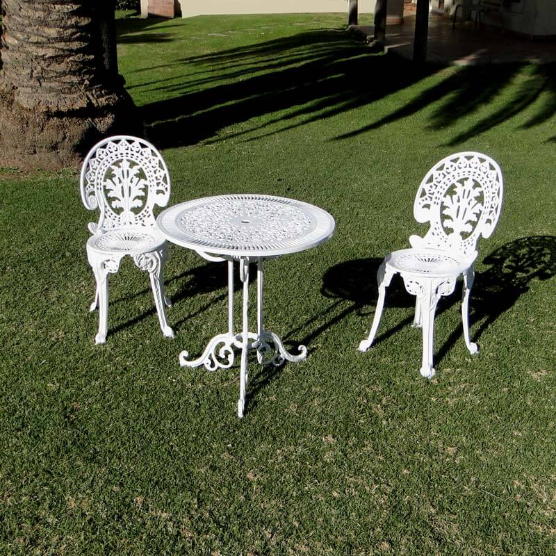 Juego de Jardín Garden 2 sillas - Aluminio de fundición